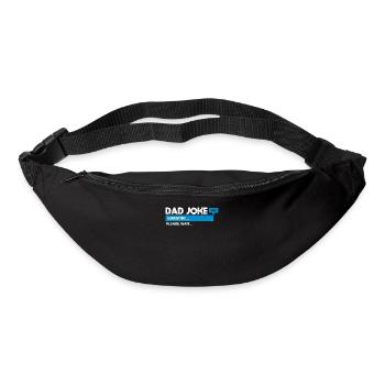 Papa-Witz Laden Bitte warten Papa Vatertag Witze - Gürteltasche - Schwarz - Vorne