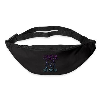 Je vais dériver dans l’espace et le temps 3 - Sac banane - noir - Devant