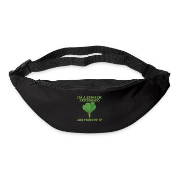 Spinach Fan Gift - Bum bag - black - Front