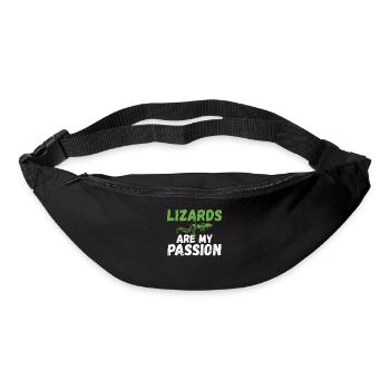 Lizard Lover Lizard Gift Lizard Owner - Bum bag - black - Front