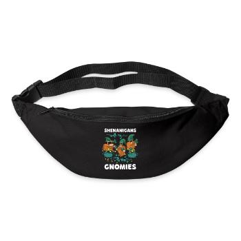 Shenanigans With My Gnomies St Patricks Cartoon - Bum bag - black - Front