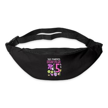 Spa Birthday For Girls 5th Spa Birthday Party - Bum bag - black - Front