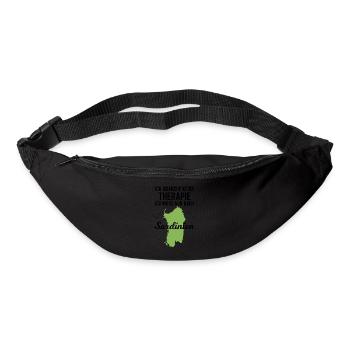 Sardinien Lustiger Spruch Italien Urlaub Geschenk - Gürteltasche - Schwarz - Vorne