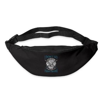 I Dont Go Anywhere Without My Foam Sword - Gürteltasche - Schwarz - Vorne