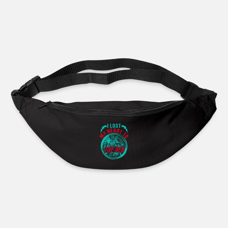 J’AI PERDU MON CŒUR À LA MER - Sac banane - noir