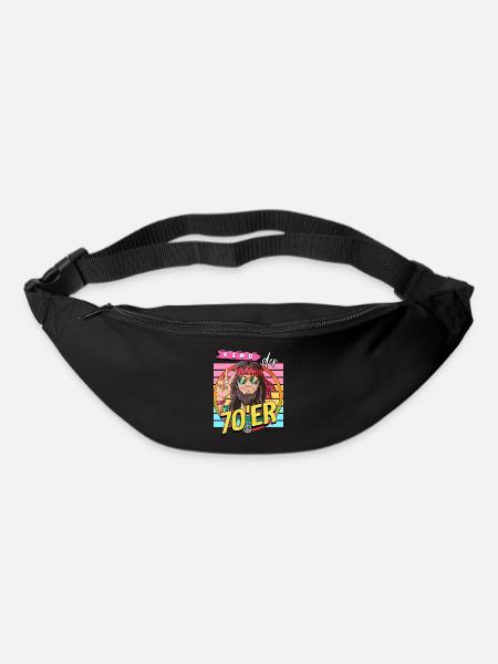 Kind der 70er Jahre Mann Kostüm - Gürteltasche - Schwarz
