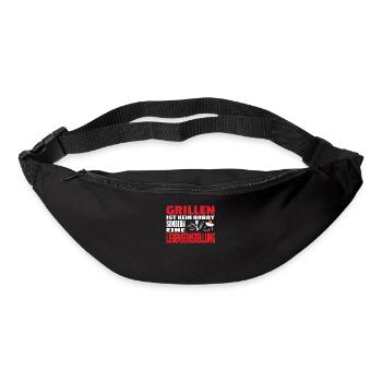 Grillen und Camper Geschenkidee - Gürteltasche - Schwarz - Vorne