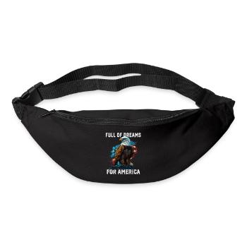 Plein de rêves pour l’Amérique 4 juillet Patriotic - Sac banane - noir - Devant