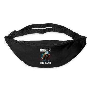 Honore ta terre Pygargue à tête blanche américain Amérique États-Unis - Sac banane - noir - Devant