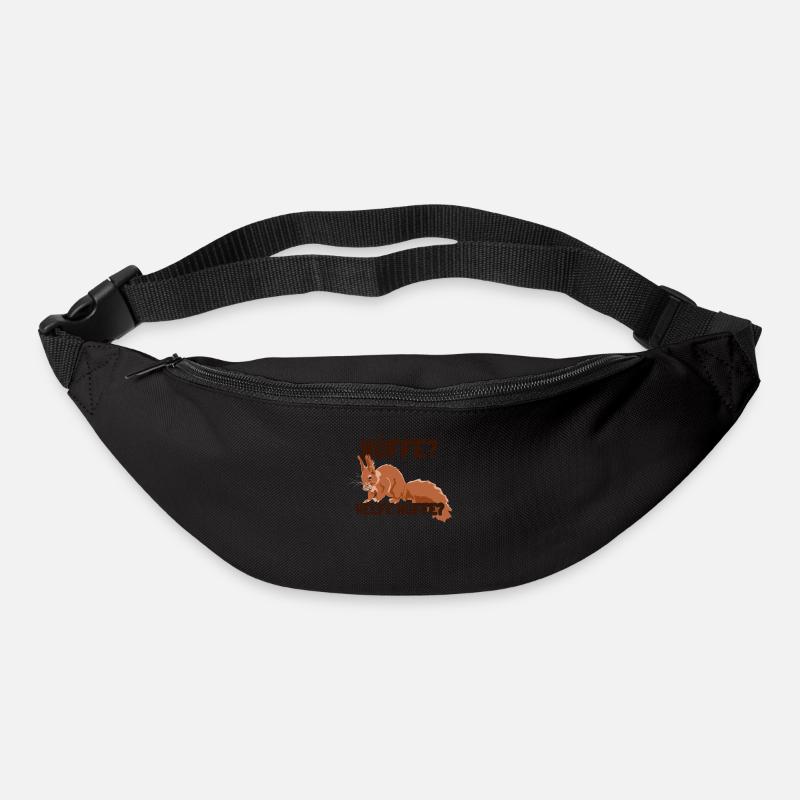 Nüffe Welfe Nüffe Grauhörnchen Squirrel - Gürteltasche - Schwarz