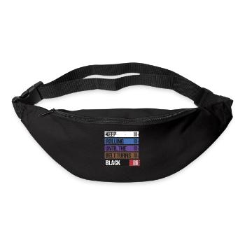Keep Rolling Until The Belt Turns Black Jiu Jitsu - Bum bag - black - Front