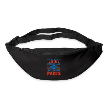 SHE WANTED TO DIE BUT SHE ALSO WANTED TO LIVE IN - Bum bag - black - Front
