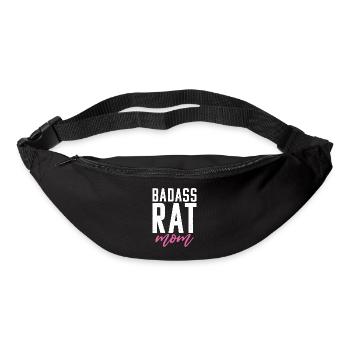 Rattenbesitzer Geschenk Ratten Liebhaber - Gürteltasche - Schwarz - Vorne