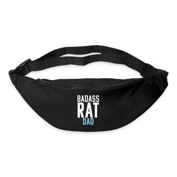 Rattenbesitzer Geschenk Ratten Liebhaber - Gürteltasche - Schwarz - Vorne