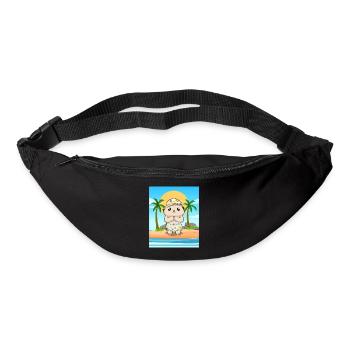 Coconut Girl Aesthetic Kawaii Bear Summer Beach - Bum bag - black - Front