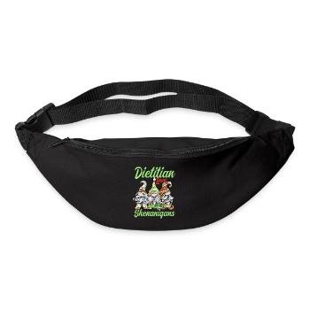Lustige Ernährungsberater St. Patricks Day Zwerge - Gürteltasche - Schwarz - Vorne