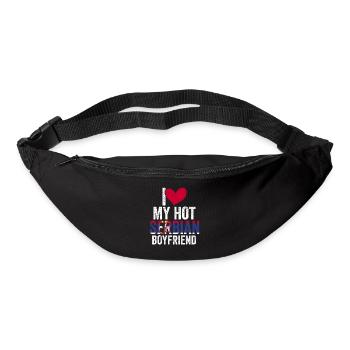 Awesome I Love My Hot Serbian Boyfriend For A - Gürteltasche - Schwarz - Vorne