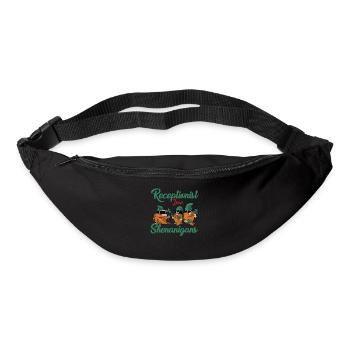 Funny receptionist St. Patrick's Day - Bum bag - black - Front