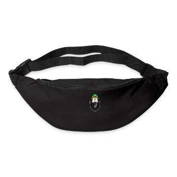 Funny Dogs St. Patrick’s Day Party Cadeau - Sac banane - noir - Devant