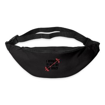 Gewichtheben Fitness Workout Fitnessstudio - Gürteltasche - Schwarz - Vorne