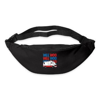 Weee Woo Ambulance - Sac banane - noir - Devant