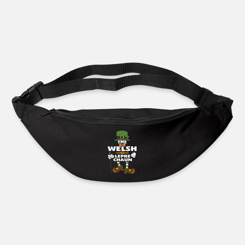 The Welsh Leprechaun St Patrick's Day - Bum bag - black