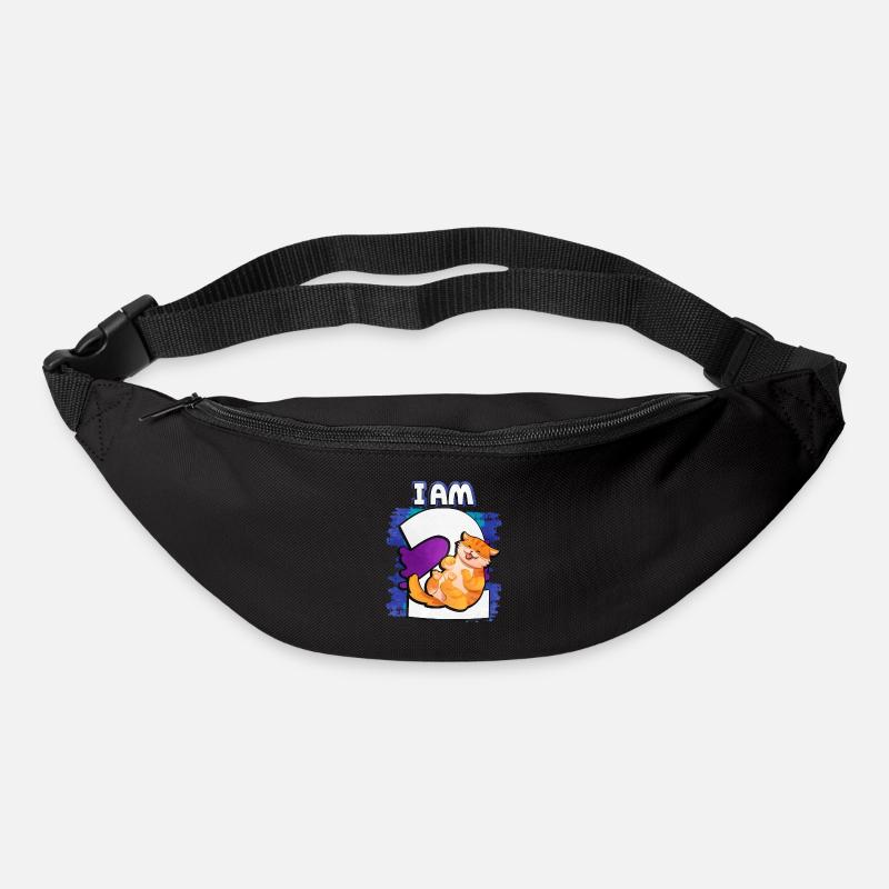 Ich Bin 2 Katze - Gürteltasche - Schwarz