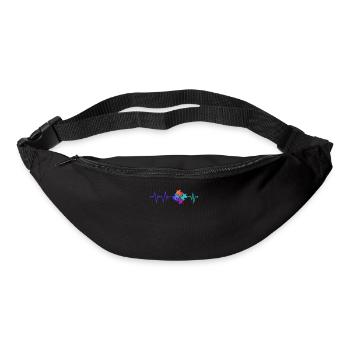 Puzzle heartbeat - Bum bag - black - Front