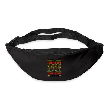 Je n’ai pas choisi la vie de tomate, drôle de tomate - Sac banane - noir - Devant