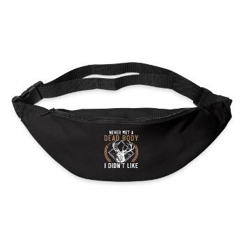 Soit vous aimez ma taxidermie, soit vous êtes - Sac banane - noir - Devant