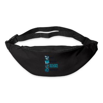 Eat Sleep Diving Repeat Diver Mask - Bum bag - black - Front