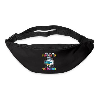 Kindergartenkind Hallo Kindergarten Ich Komme - Gürteltasche - Schwarz - Vorne