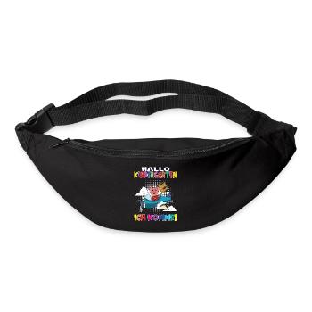 Kindergartenkind Hallo Kindergarten Ich Komme - Gürteltasche - Schwarz - Vorne