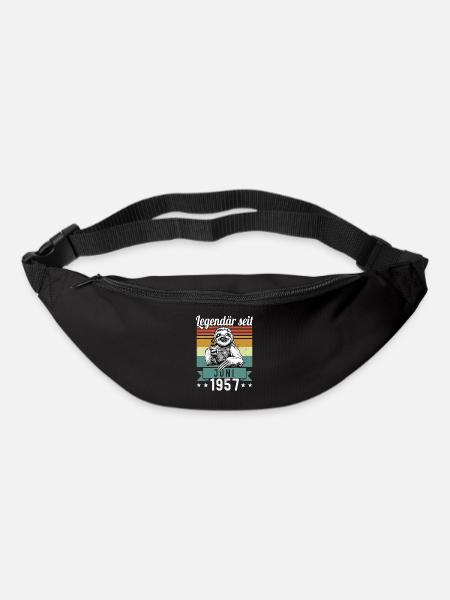 Faultier Legendär seit Juni 1957 Geburtstag - Gürteltasche - Schwarz