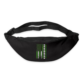 American Sports Flag Nature Sporty - Bum bag - black - Front