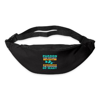 PARDON ONE OFFENCE YOU ENCOURAGE THE COMMISSION - Bum bag - black - Front