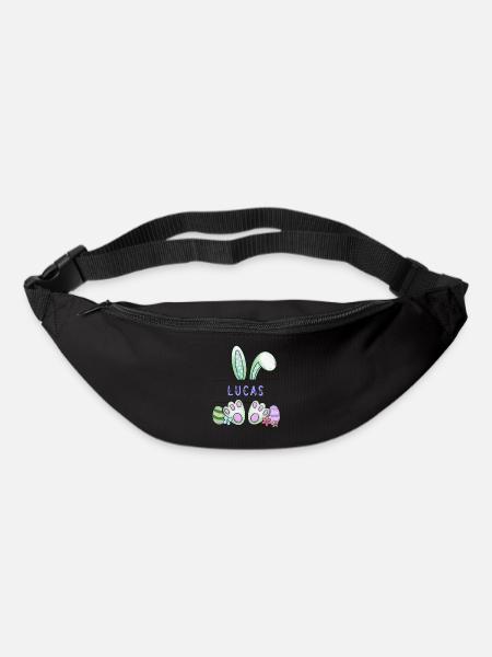 Easter Bunny, rabbit, cute - Lucas - Bum bag - black