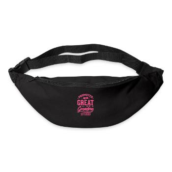 Schwangerschaft Oma Schwanger Geburt Baby Geschenk - Gürteltasche - Schwarz - Vorne