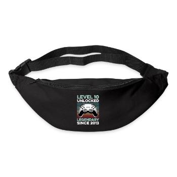Niveau 10 ans Année d’anniversaire 2013 Gamer Boy - Sac banane - noir - Devant