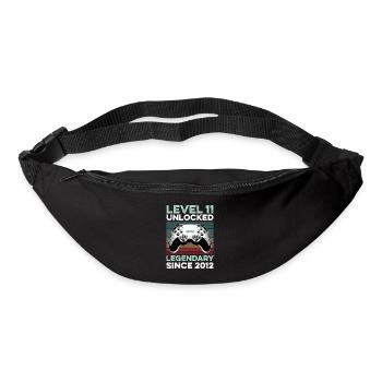 Niveau 11 ans Année d’anniversaire 2012 Gamer Boy - Sac banane - noir - Devant