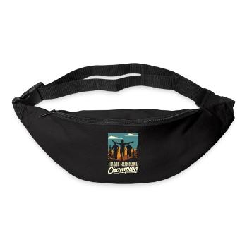 Champion de trail running Running Runner Traillauf - Sac banane - noir - Devant