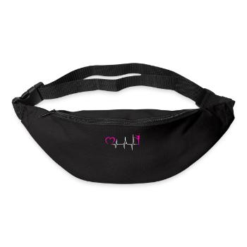 Gymnastique Battement de cœur Baton Twirl Gymnastique - Sac banane - noir - Devant