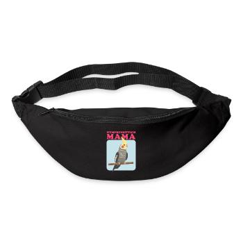 Nymphensittich Mama Vogelbesitzerin Geschenk - Gürteltasche - Schwarz - Vorne