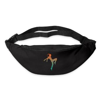 Kickboxen Kickboxerin Kampfsport Geschenk Damen - Gürteltasche - Schwarz - Vorne