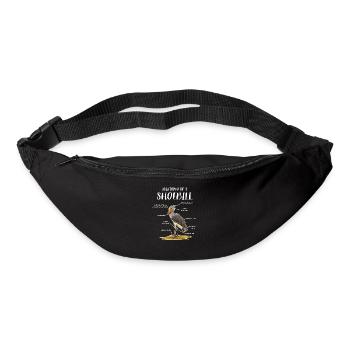 Bec-de-chaussure Ornithologue Forêt I Cadeau - Sac banane - noir - Devant