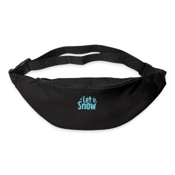 Let it Snow Winter Season Tobogganing - Bum bag - black - Front