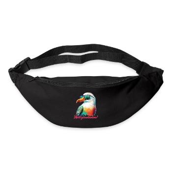 Heiligendamm holiday cool seagull with sunglasses - Bum bag - black - Front