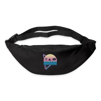 Christlicher Camper Camping Retro - Gürteltasche - Schwarz - Vorne
