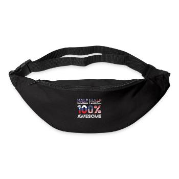 Born Slovenian Slovenia American USA Citizenship - Bum bag - black - Front