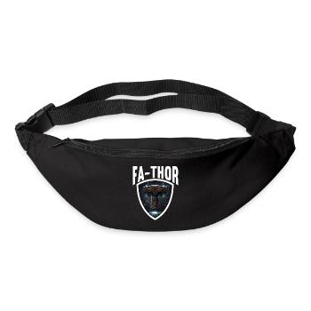 Papa Vathor Va Thor Vatertag Vatertagsgeschenk - Gürteltasche - Schwarz - Vorne